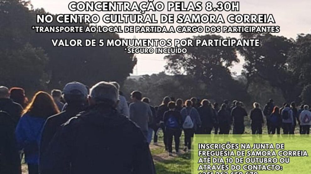 V caminhada solidária de apoio ao monumento aos bombeiros em Samora Correia vai realizar-se no dia 13 de Outubro